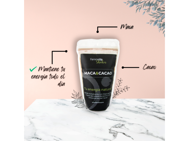 FemmeUp Shakes Maca&Cacao 200 gramos