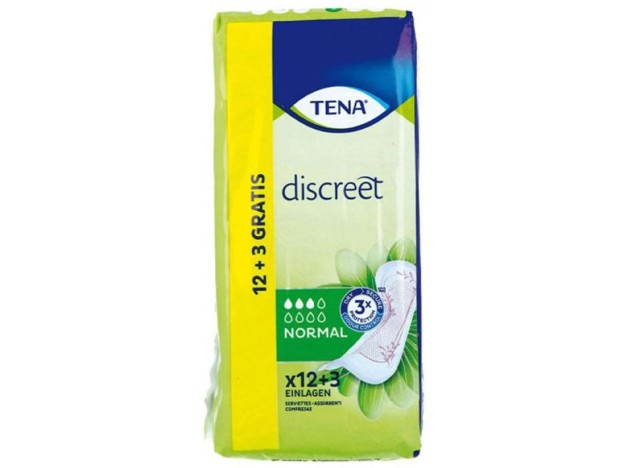 Tena Discreet Compresa Incontinencia Normal 15Uds