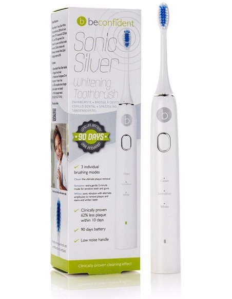 Sonic Silver Electric Whitening Toothbrush White/Silver 1 U