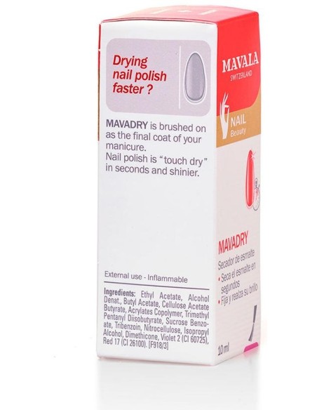 Mavadry Seca En Segundos El Esmalte De Uñas 10 Ml