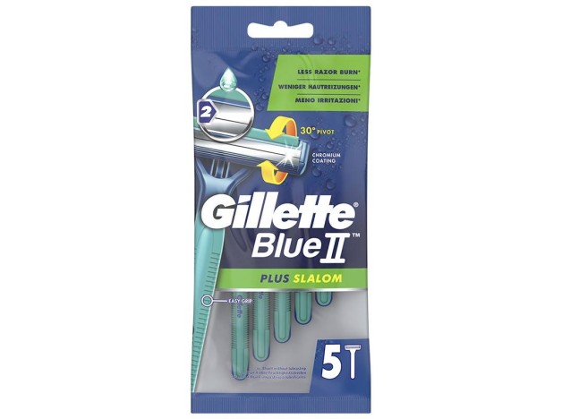 Gillette Blue Ii Plus Slalom Cuchilla Afeitar...