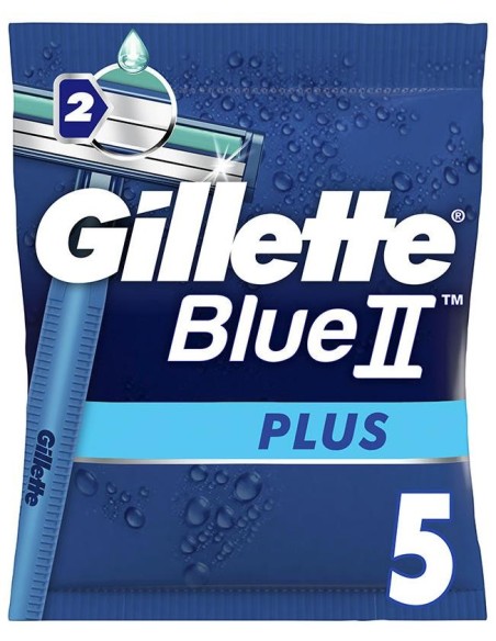 Gillette Blue Ii Plus Cuchilla Afeitar Desechable 5Uds