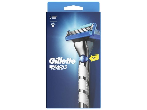 Gillette Mach3 Turbo Maquinilla De Afeitar 3D 1Ud