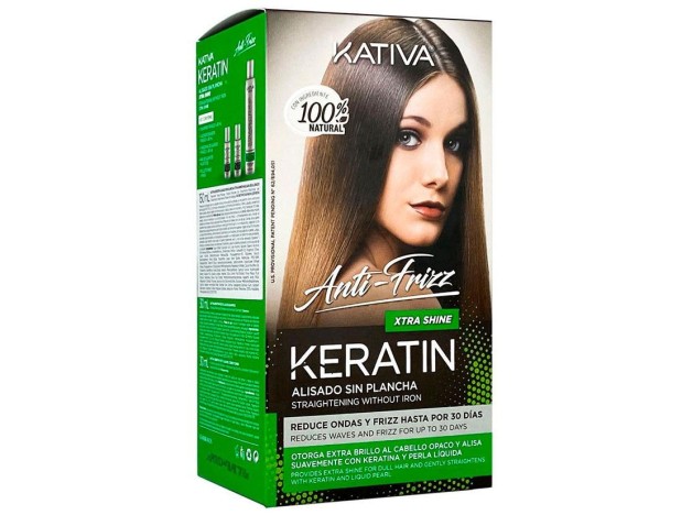 Kativa Keratin Anti-Frizz Alisado Sin Plancha...