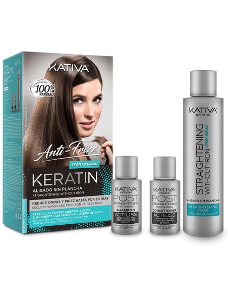 Keratin Anti-Frizz Alisado Sin Plancha Repara Puntas 30 Días