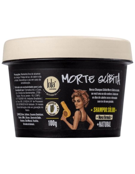Lola Cosmetics Morte Súbita Champú Sólido Bio 100G