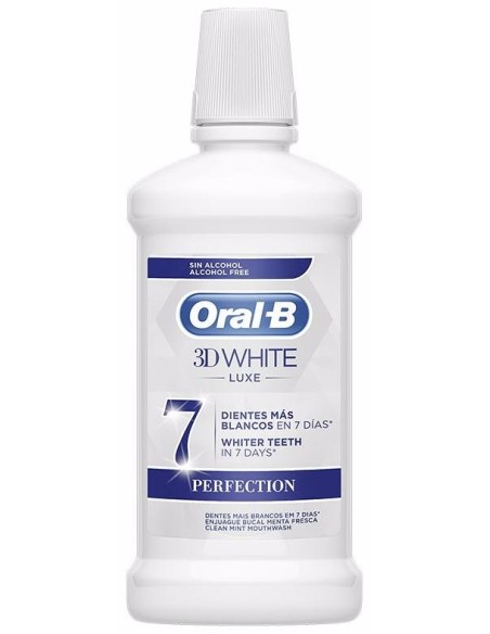 Oral-B 3D White Enjuague Bucal Luxe Perfection 500Ml