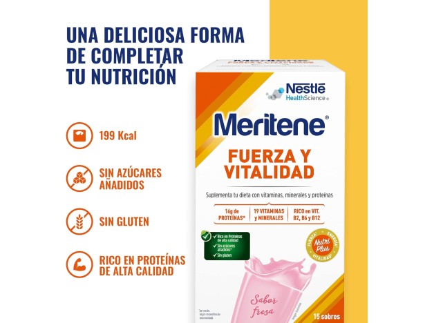 Meritene Fresa 15 Sobres