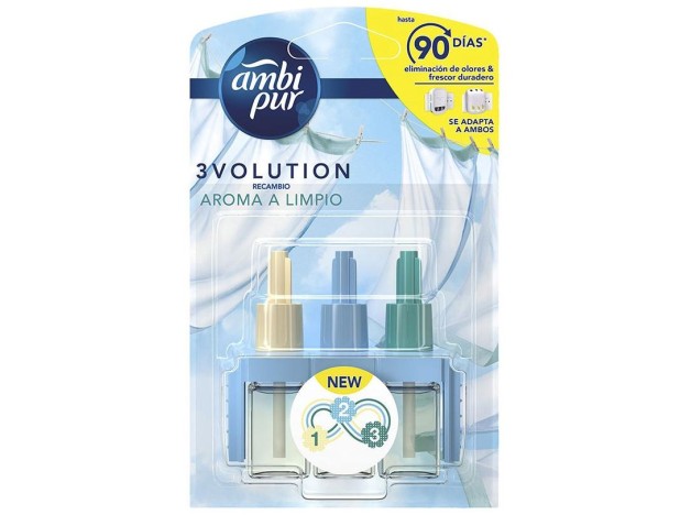 Ambi Pur 3Volution Ambientador Recambio Limpio...