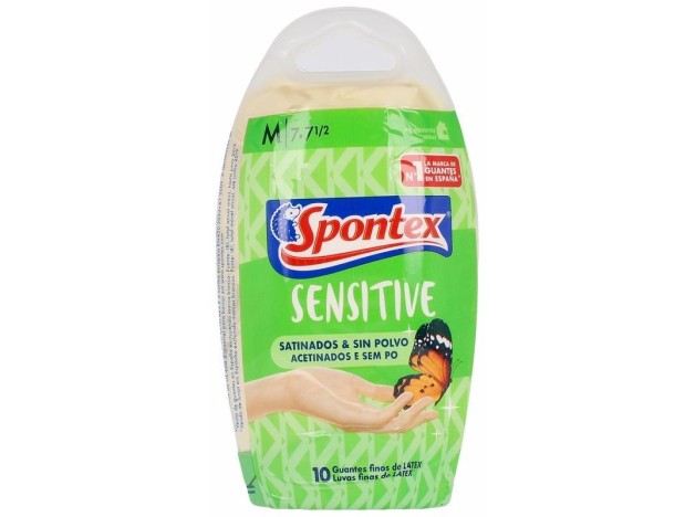 Latex Sensitive Guantes Satinados Sin Polvo...