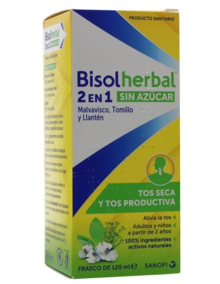 Bisolherbal Tos Seca Y Productiva 120 Ml Sin Azúcar