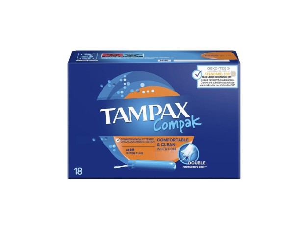 Tampax Compak Tampón Super Plus 18Uds