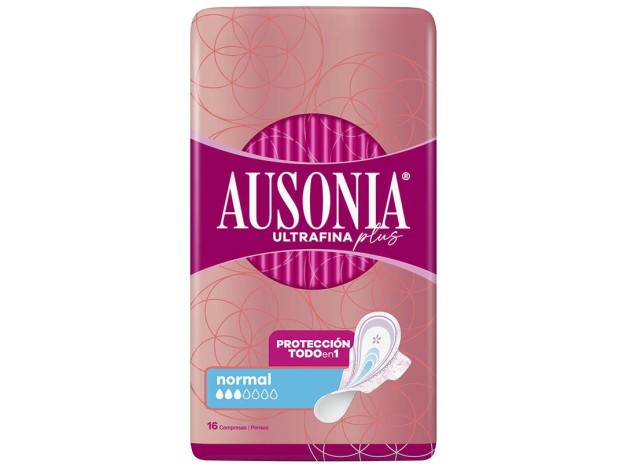 Ausonia Ultrafina Plus Compresas Normal Alas 16Uds