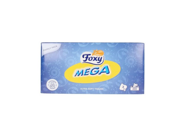 Foxy Mega Pañuelo Facial 200Uds