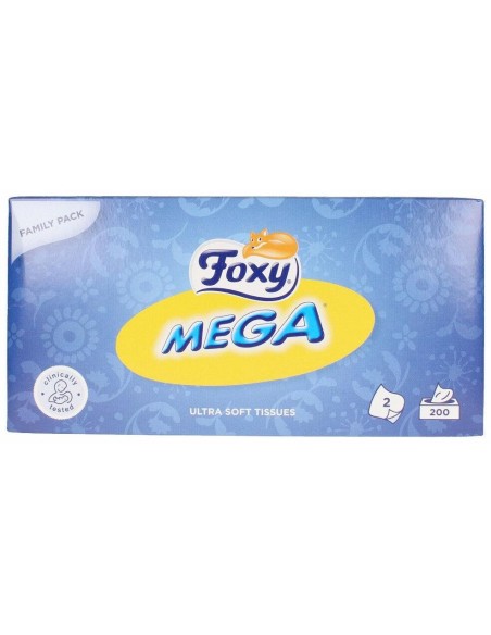 Foxy Mega Pañuelo Facial 200Uds