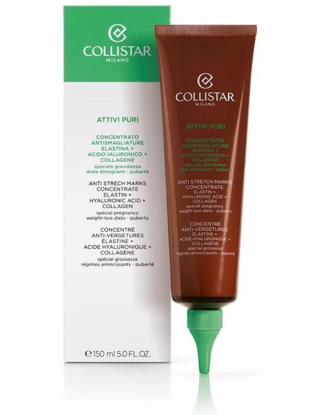 Attivi Puri Concentrado Antiestrías Elastina + Ácido Hialurónico + Colágeno 150 Ml