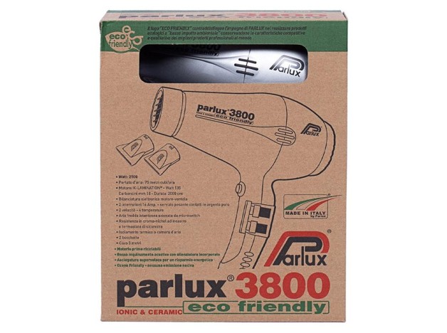 Parlux 3800 Ecofriendly Secador Plata 1 U