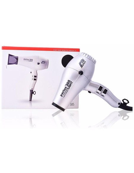 Parlux Hair Dryer 385 Powerlight Ionic %26 Ceramic Silver 1Ud
