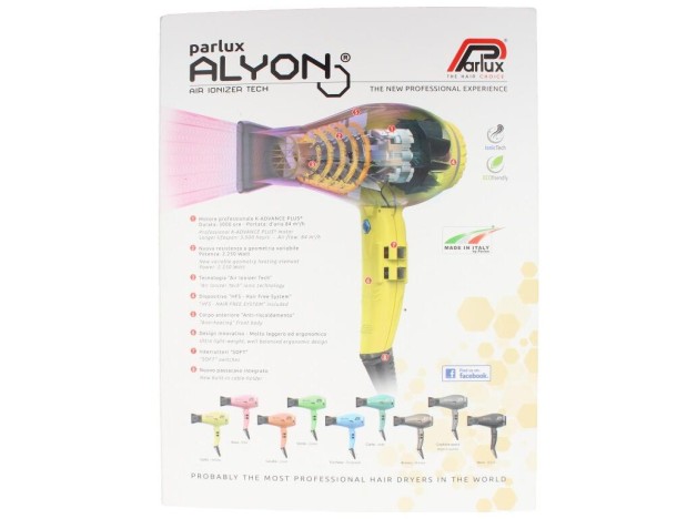 Parlux Secador Cabello Alyon Amarillo 1Ud