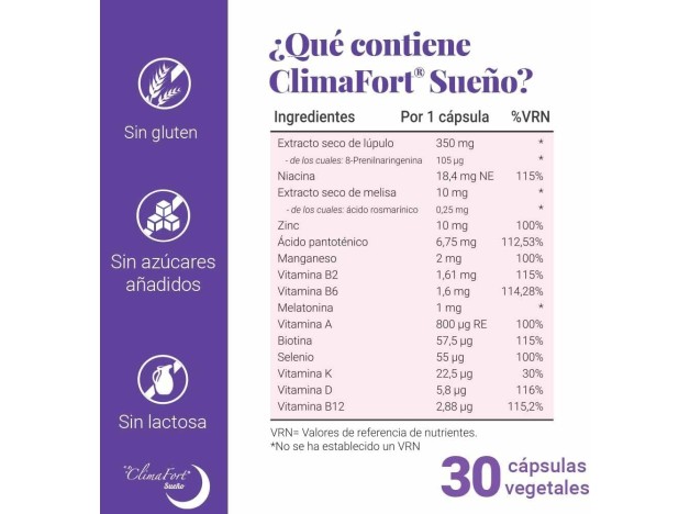 Climafort Sueño 30 Cápsulas