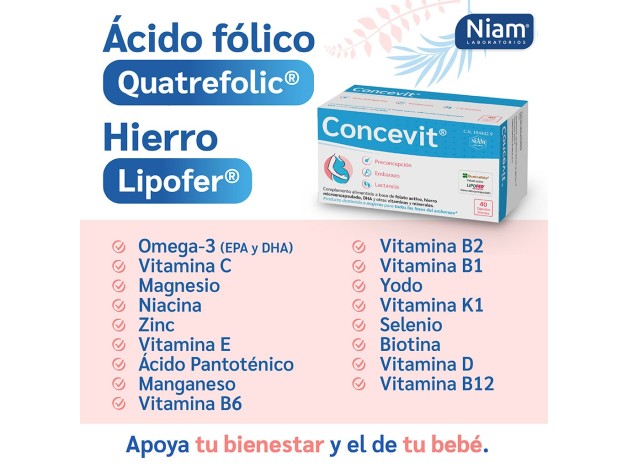 Concevit Preconcepción 40 Cápsulas