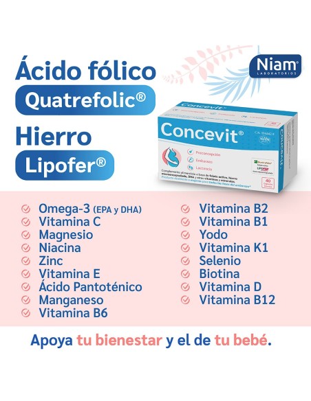 Concevit Preconcepción 40 Cápsulas