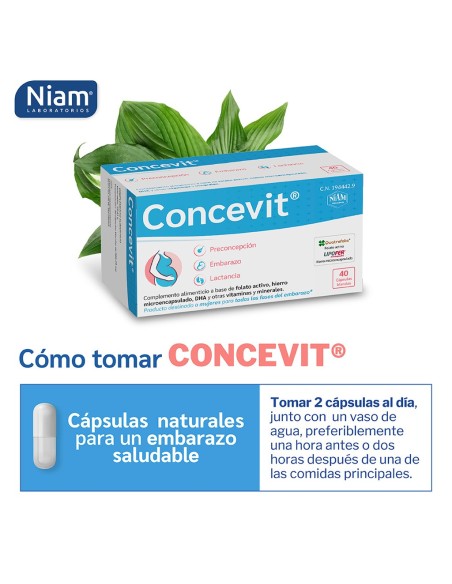 Concevit Preconcepción 40 Cápsulas