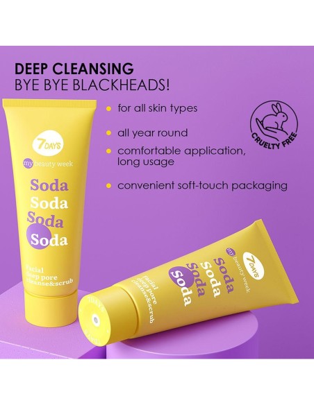 Soda Limpieza Y Exfoliación Facial Profunda De Poros 80 Ml
