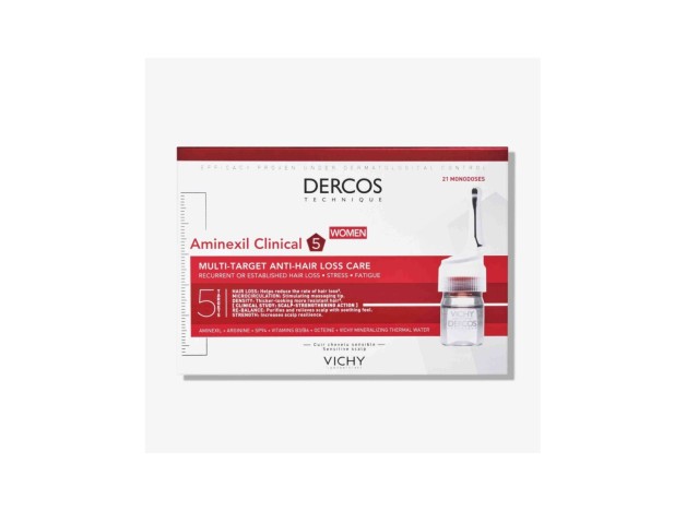 Vichy Dercos Aminexil Clinical 5 Mujer 6 ml 21...