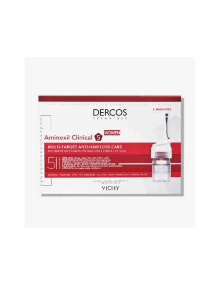 Vichy Dercos Aminexil Clinical 5 Mujer 6 ml 21 Monodosis