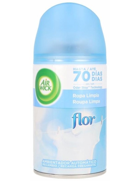 Air Wick Ambientador Automatico Ropa Limpia Flor Spray 250Ml