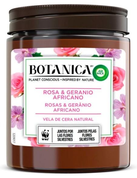 Air Wick Botanica Vela Rosa %26 Geranio 205G
