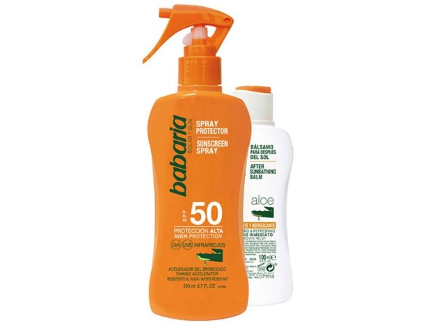 Babaria Set Solar Aloe Vera Spf50+ Leche +...