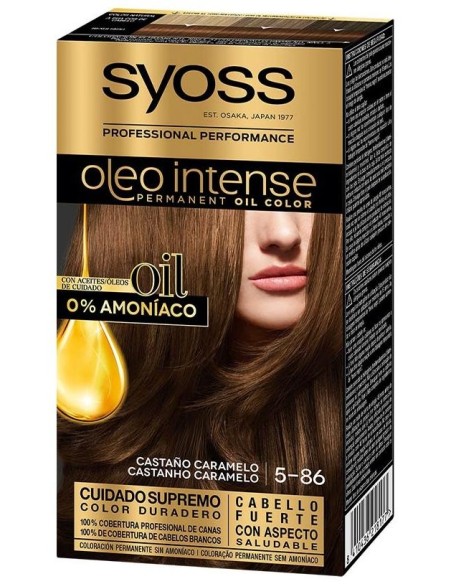 Syoss Oleo Intense Permanent Oil Color Castaño Caramelo 5-86 50Ml