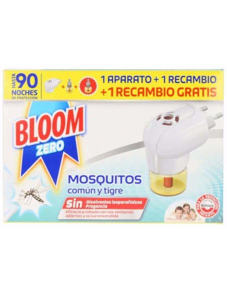Bloom Zero Mosquitos Aparato Eléctrico + 2 Recambios