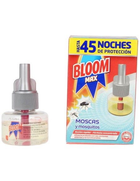 Bloom Max Moscas %26 Mosquitos Rec.Eléctrico Líquido 45 Noches 18 Ml