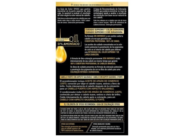 Syoss Olio Intense Tinte Sin Amoniaco 8.05...