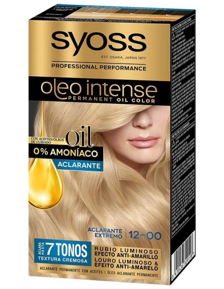 Oleo Intense Tinte Sin Amoniaco 12.0-Aclarante Extremo 5 Pz