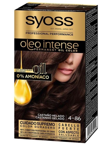 Oleo Intense Tinte Sin Amoniaco 4.86-Castaño Helado 5 Pz