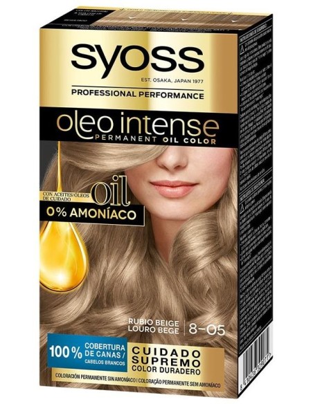 Syoss Olio Intense Tinte Sin Amoniaco 8.05 Rubio Beige 50Ml
