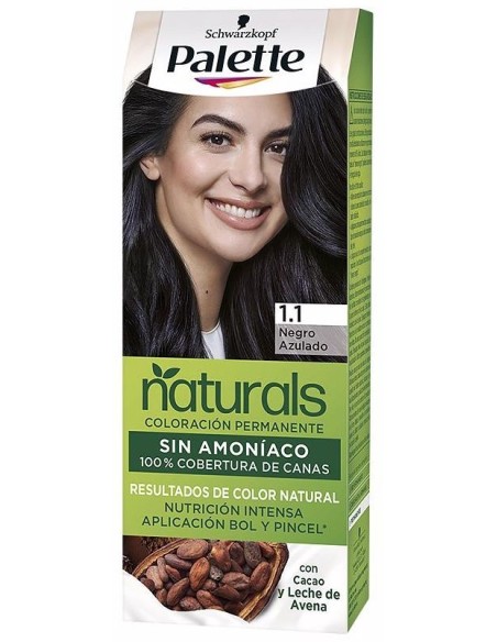 Schwarzkopf Kit Tinte Palette Naturals 1.1 Negro Azulado