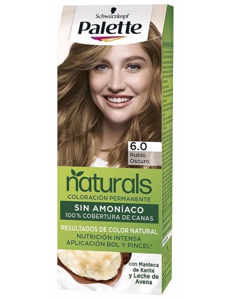 Schwarzkopf Palette Natural Tinte 6.0 Rubio Oscuro 1Ud