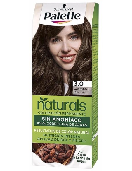 Schwarzkopf Palette Natural Tinte 3.0 Castao Oscuro 1Ud