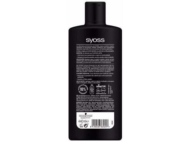 Syoss Keratin Champú Cabello Encrespado Y Seco...