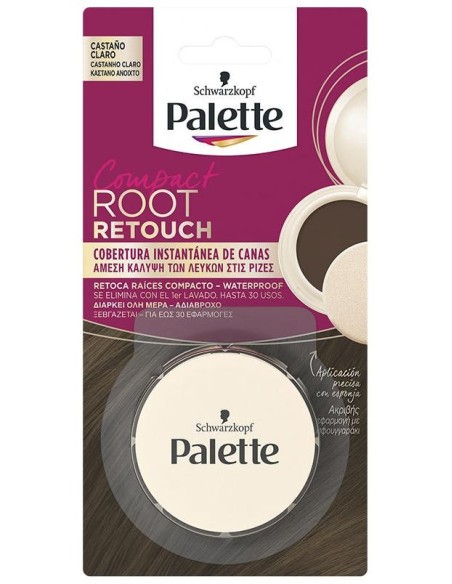 Schwarzkopf Palette Root Retouch Retoca Raíces Compacto Castaño Claro 3G