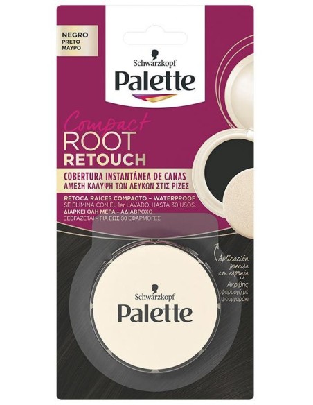 Schwarzkopf Palette Root Retouch Retoca Raíces Compacto Negro 3G