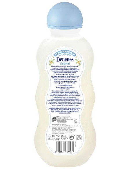 Denenes Colonia Muy Suave 600 Ml