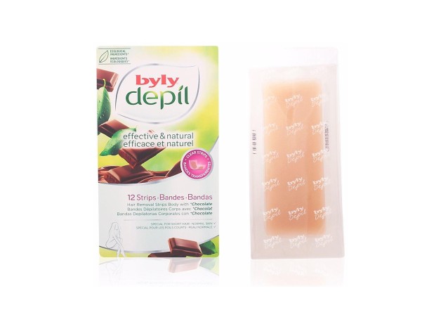 Byly Depil Bandas Corporales Chocolate 12Uds