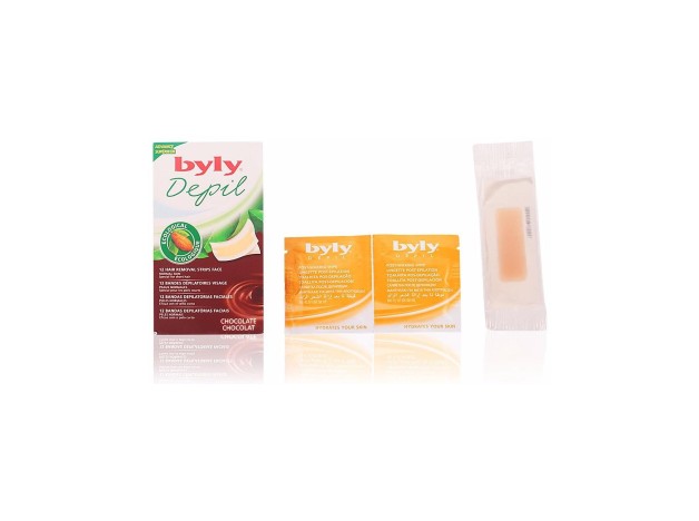 Byly Depil Bandas Faciales Chocolate 12Uds