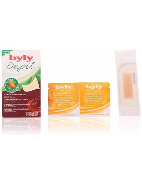 Byly Depil Bandas Faciales Chocolate 12Uds